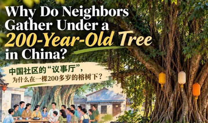Why Do Neighbors Gather Under a 200-Year-Old Tree in China? Why Do Neighbors Gather Under a 200-Year-Old Tree in China?