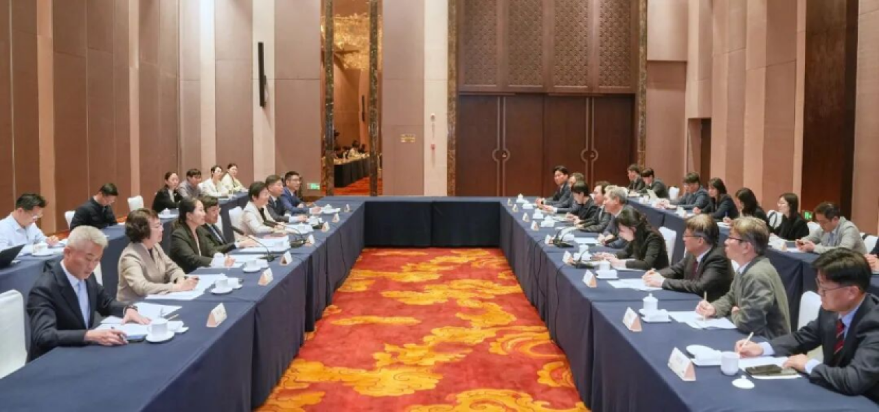 Feng Fei Meets South Korean Ambassador Roh Jae-heon